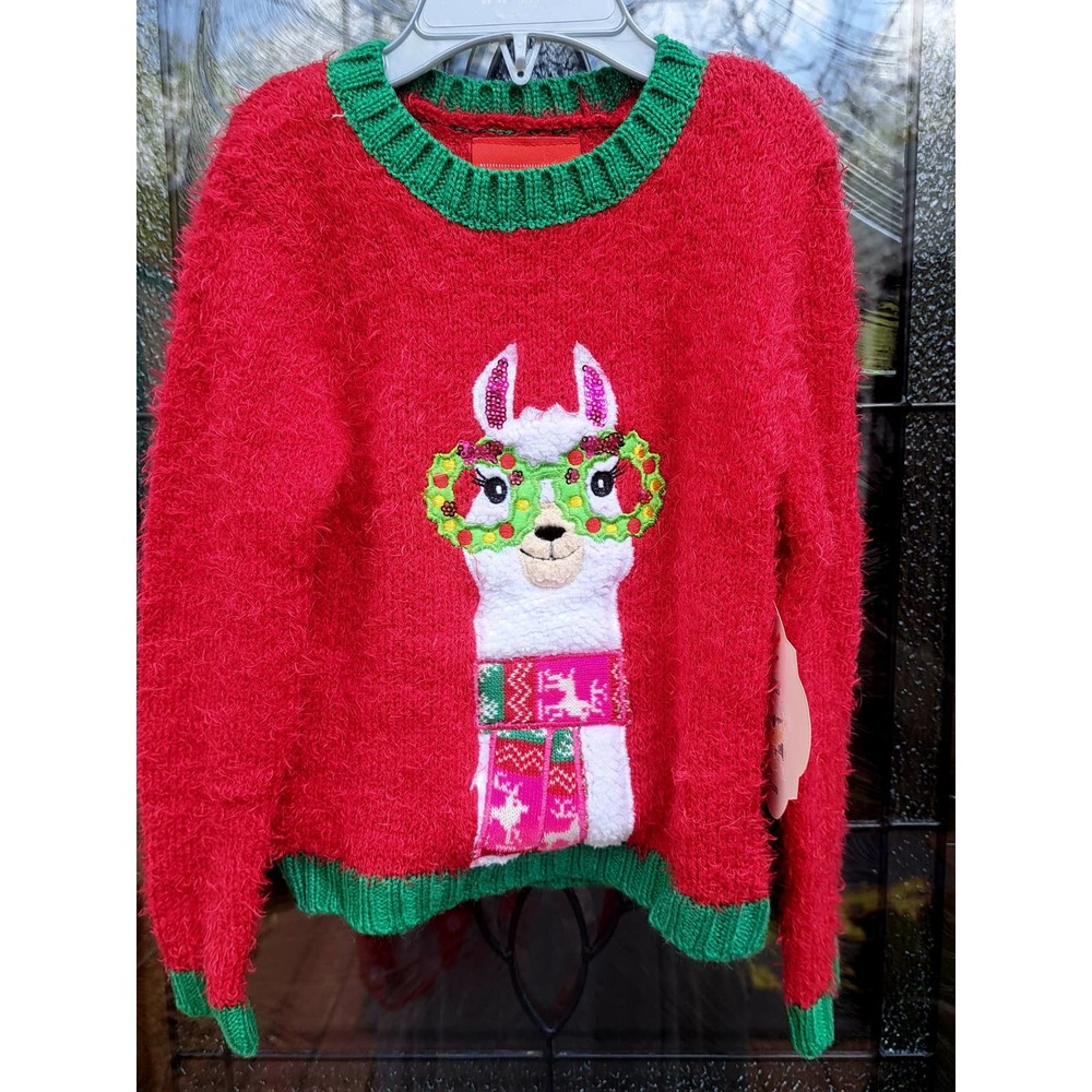 Christmas Alpaca toddler sweater 2T